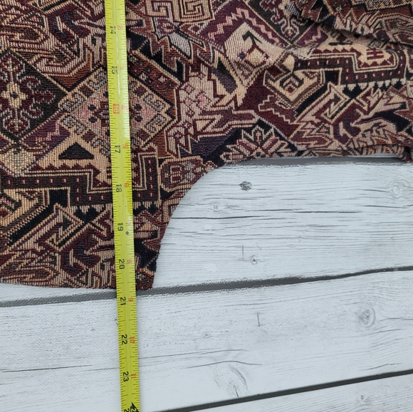 Vintage Rhythm Blues Abstract Tapestry Woven Sleeveless Vest Size Large - Picture 7 of 10